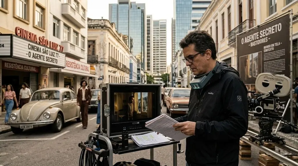 Contexto histórico e bastidores de O Agente Secreto Kleber Mendonça.