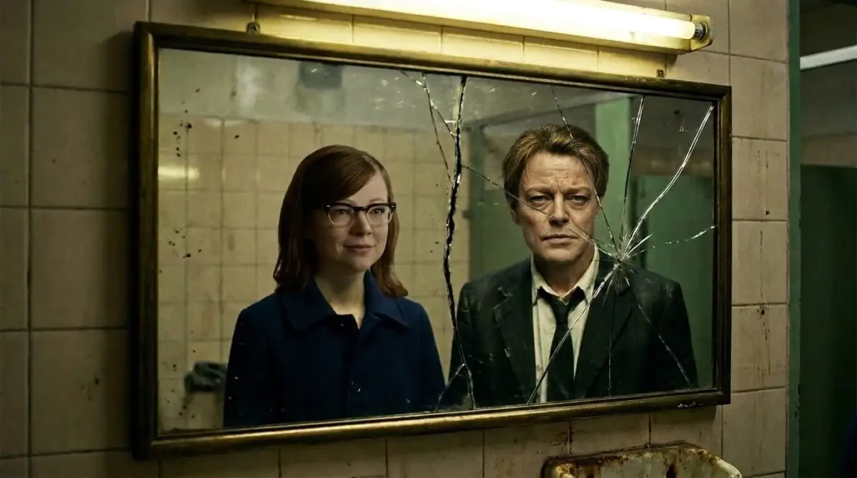 reflexo dividido de jane e john no filme o predestinado