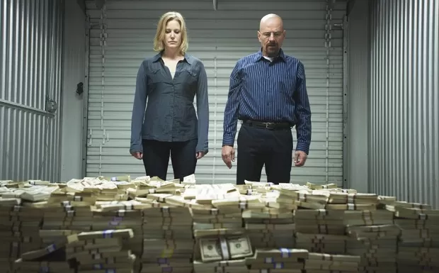O dinheiro acumulado por Walter White na quinta temporada.