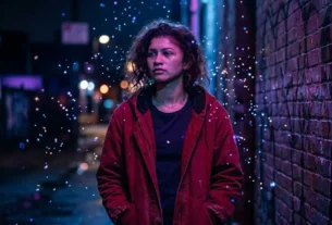 Rue Bennett pensativa na primeira temporada de Euphoria.